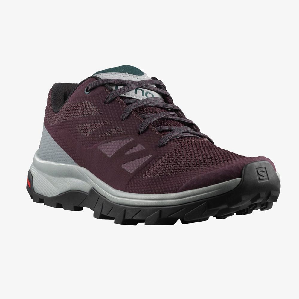 Zapatillas Trail Running Salomon Mujer Burdeos - Salomon Argentina OUTLINE ,316978-NZF